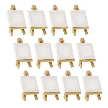 12 шт. мини деревянный мольберт в комплекте для рисования школьные принадлежности для студентов