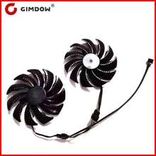 T129215SU 88mm 2 pcs/lot RX570 RX580 ventilateur de refroidissement pour Gigabyte GTX1050 1050Ti GTX1060 GTX1070 GTX960 RX470 480 ventilateur de carte graphique