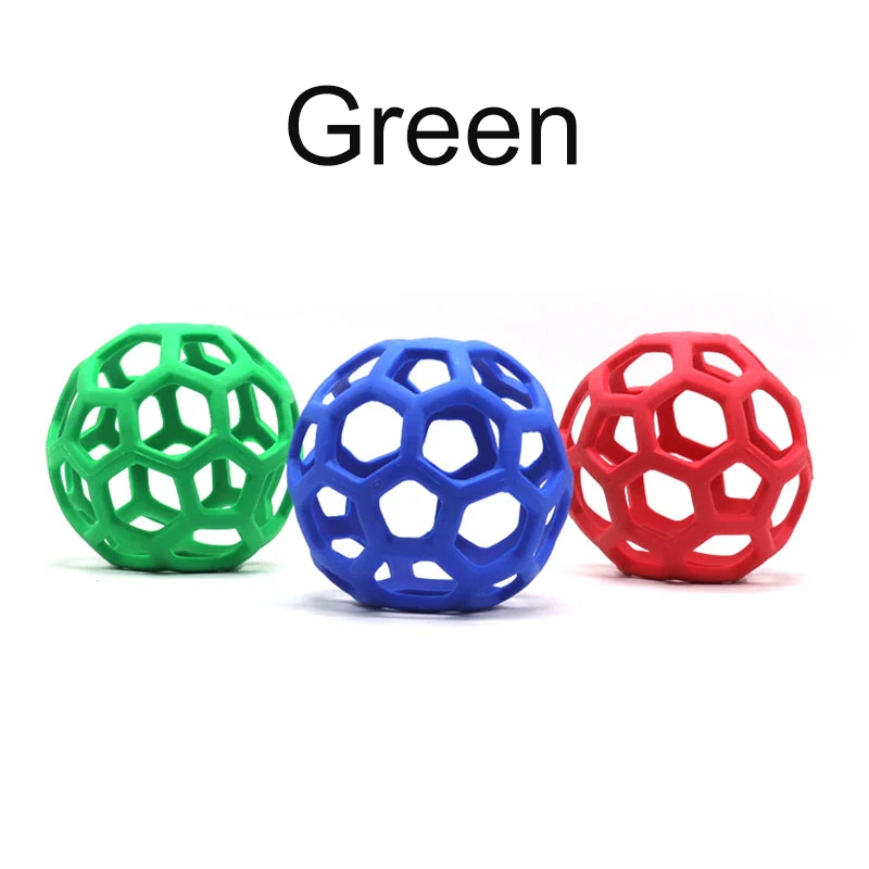 Green Игрушка для питомца, собаки, кошки, мяча, собака, резиновая жевательная игрушка, собака, геометрические безопасные игрушки, мяч для маленьких, средних и больших собак, играющий в питомцев, тренировочный продукт - Цвет: Green