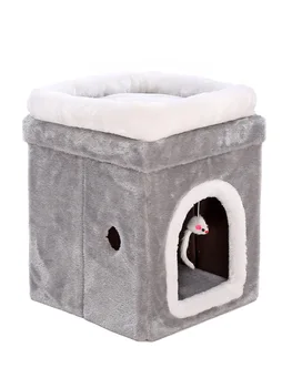 

Cat Litter Winter Warm Seasons Universal Net Red Cat Supplies Pet House Villa Big Deep Sleep Cat House Cat House