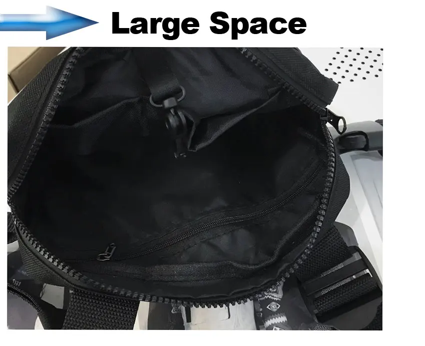 Жилет-стиль Большой Космический нагрудный мешок ретро квадратный нагрудный мешок уличная сумка на плечо функциональный рюкзак тактика Забавный пакет G108