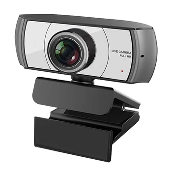 

1080P Webcam 120° Wide Viewing HD Streaming USB Computer Video Camera 2 Megapixels Manual Focus with Microphone for Meeting