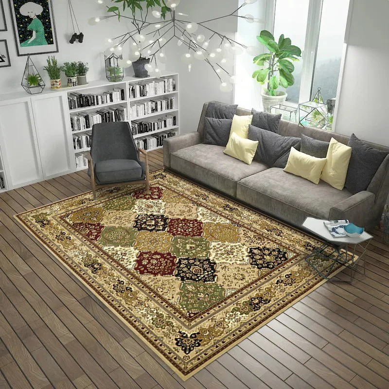 Европейский классический персидский художественный ковер для гостиной спальни Противоскользящий коврик для пола модные кухонные ковры, коврики