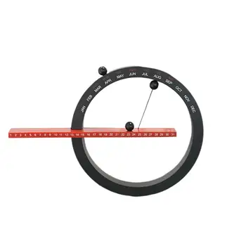 

1pc Calendar Fashion Stylish Creative Manual Calendar Ornament Desktop Magnet Ball Calendar Perpetual Calendar Desktop Adornment