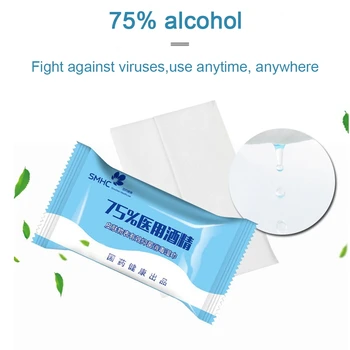 

200pcs Alcohol Disinfecting Wipes Cleaning Wipes Towel Disinfection Hand Wipes Office Personal Items Cleaning Kill 99.99% Germs