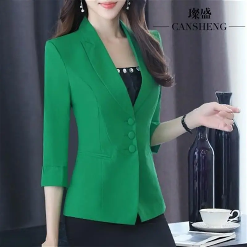 Mode kleine pak vrouwelijke jas en najaar Slim wild Koreaanse темперамент korte paragraaf модный костюм для отдыха