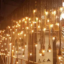 E27 текстильная кабельная лампа пеньковая веревка держатель винтажный электрический шнур провод DIY Подвеска гирлянда струнные огни база винтажные декоративные