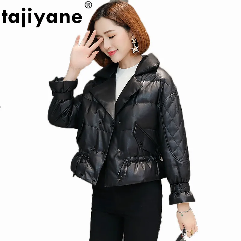 

Real Genuine Leather Jacket Sheepskin Coat Korean Autumn Winter Jacket Women Clothes 2018 Vintage Plus Size Down Coats ZT1331