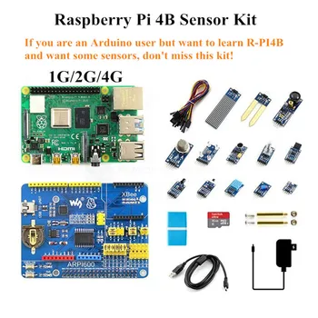 

original Raspberry Pi 4B 1G/2G/4G motherboard + sensor kit 16GB micro SDcard
