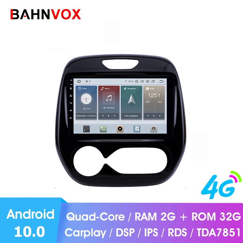9 &quotandroid 10 0 RAM2G Автомобильный gps dvd-плеер для Renault Captur CLIO Руководство A/C