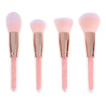 

4pcs Professional Crystal Eye Blush Foundation Powder Eyeshadow Makeup Cosmetic Brushes Kit