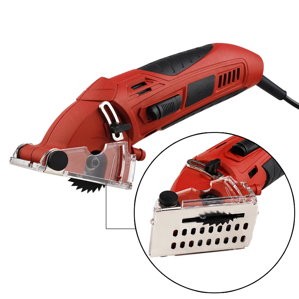 

Mini Electric Saw Circular Wood Saw Metal with 3pcs Blades Outdoor Camping Activity Portable Multifunctional Power Tools