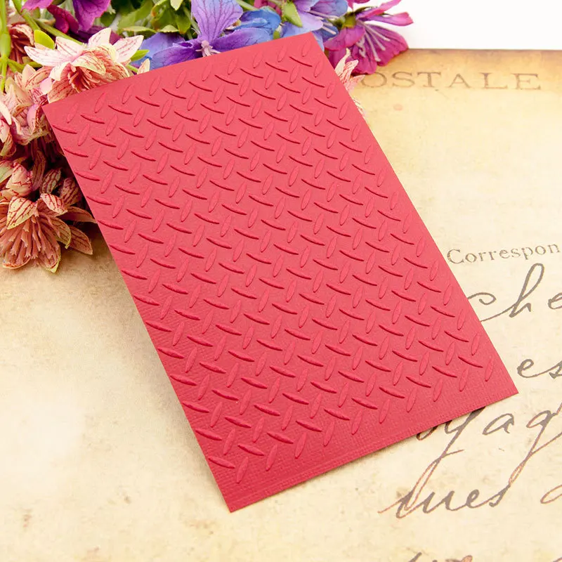 Plastic Embossing Folder Geometric Background DIY Plastic Embossing Folders for DIY Scrapbooking Paper Craft/Card Making Decoration Supplies