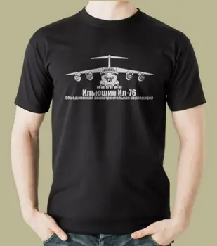 

Ilyushin Il-76 Series Plane T-Shirt Vehicle Armed Assault Russian Air Force Tee 2020 Fashion Unisex