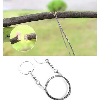 

Portable Gear Pocket Outdoor String Wire Saw Carbon Ring Scroll Travel Camping Hand Stainless Steel Rope Chain Saws Wood Tools