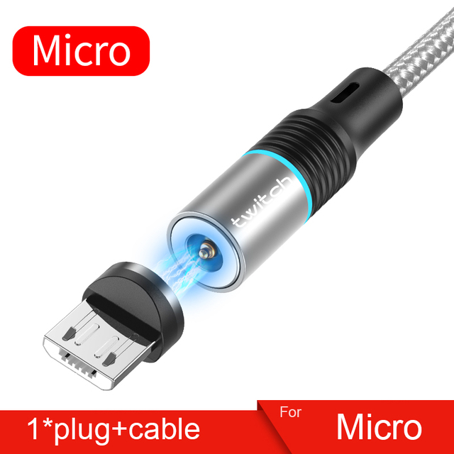 Magnetic USB Cable 1m/2m /3m Fast Charging USB Type C Cable Magnet Charger Data Charge Micro USB Cable Mobile Phone Cable