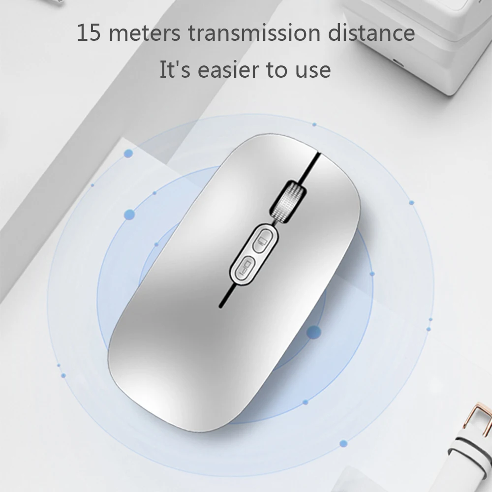 M103 Беспроводная зарядная мышь тонкий бесшумный дизайн офисная игровая оптическая мышь Высокая скорость отклик кнопки перезаряжаемая мышь