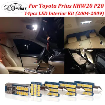 

BMT 14X Canbus No Errore White Warm White LED Car Interior Light Package Kit + Tool for 2004 - 2008 2009 Toyota Prius NHW20 P20