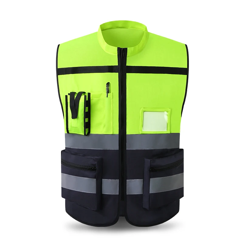 Chaleco reflectante de alta visibilidad ropa de trabajo, chaqueta reflectante para deportes de ciclismo al aire libre, ropa de seguridad