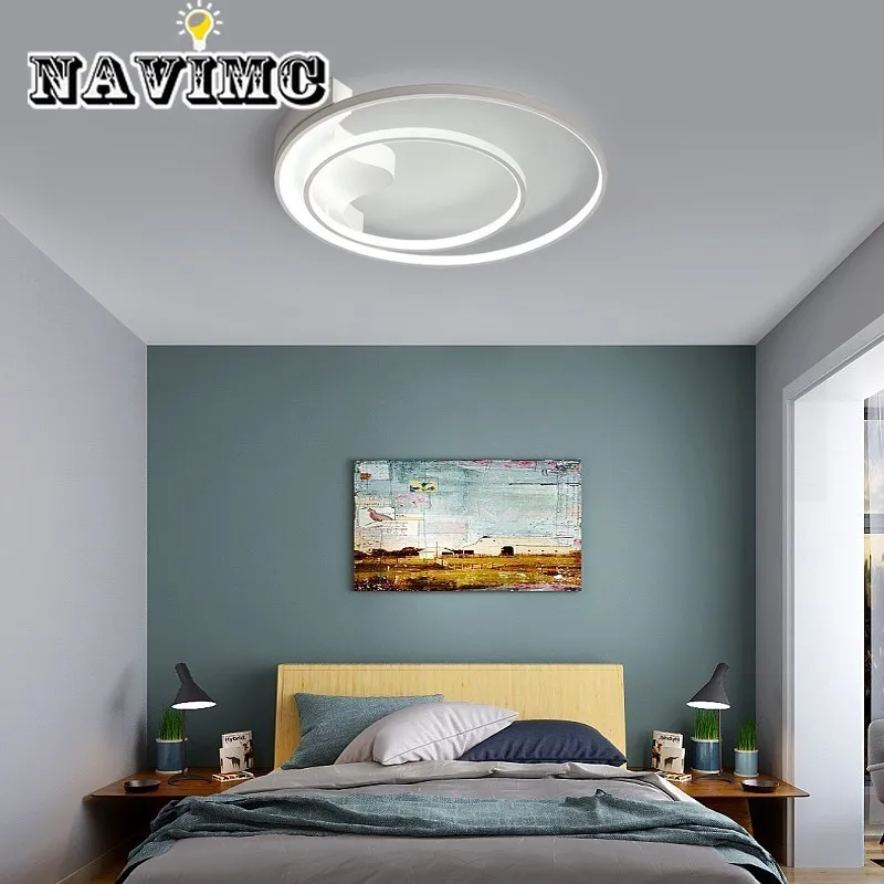 

Modern Minimalist LED Remote Control Ring Ceiling Light for Restaurant Kitchen Bathroom Lighting