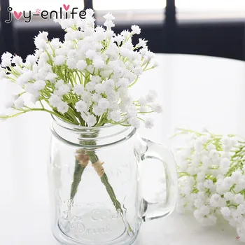 

20cm White Baby's-Breath Artificial Flowers Fake Gypsophila Flowers DIY Wedding Decoration Home Arrangement Bouquet Faux Flower