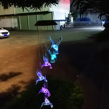 

Solar String Lights Color Changing LED Mobile Wind Chimes Waterproof Outdoor Wind Chimes LB88