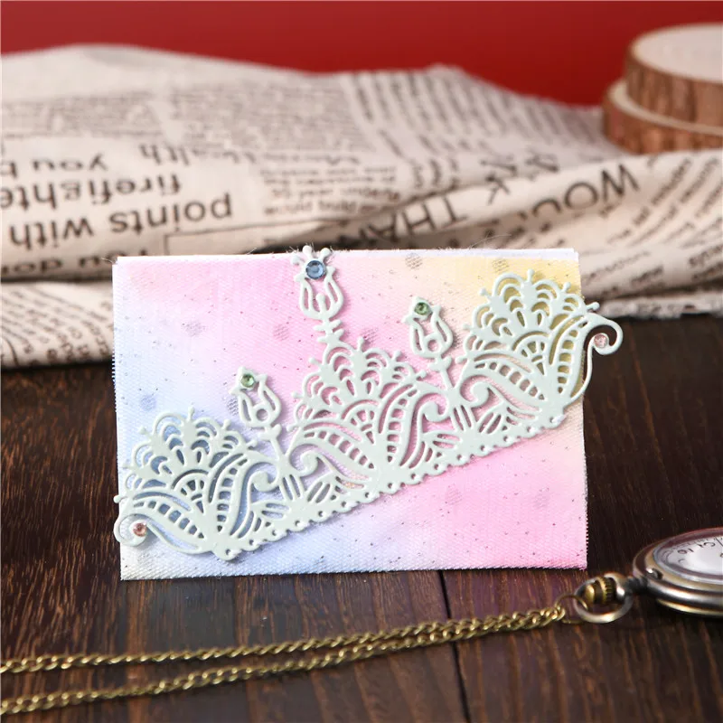 

DiyArts Flower Frame Metal Cutting Dies Border Dies for Craft Card Scrapbooking 2019 New Embossing Stencil Template Die Cuts