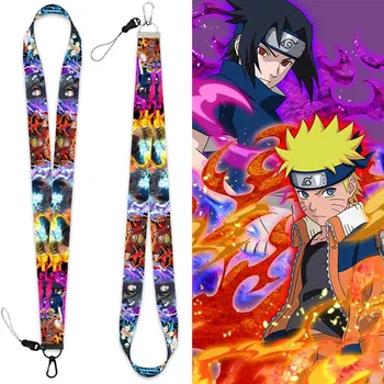 

1pcs Anime Naruto Anime Funny Lanyard Keychain Colorful Neck Strap Badge ID Mobile Phone Hanging Rope Wrist Pendant