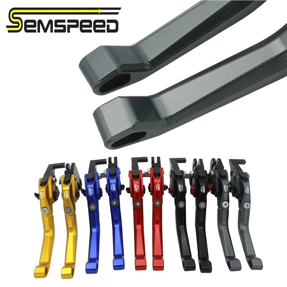 Велосипедные складные ручки сцепления тормоза SEMSPEED CBR600F с логотипом для Honda