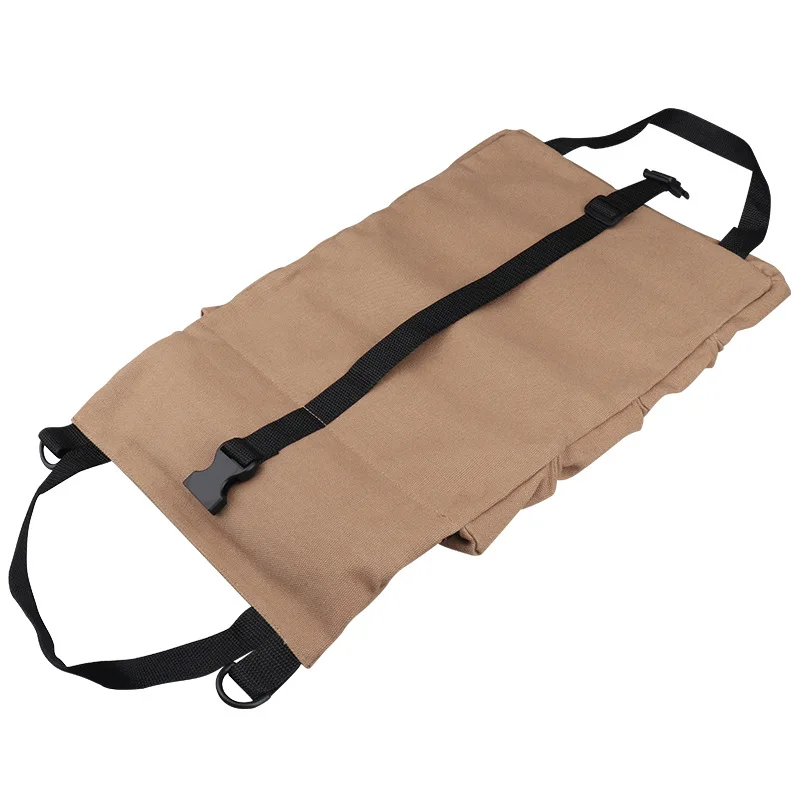 electrician tool bag Waterproof Roll Up Tool Bag Multi-Purpose Canvas Tool Pouch Wrench Organizer Durable Small Shoulder Hanging Zipper Carrier Tote top tool chest