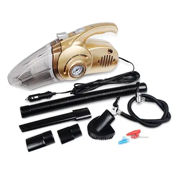 

Car vacuum cleaner car with portable high power 12V with light car wet and dry dual-use air pump four in one