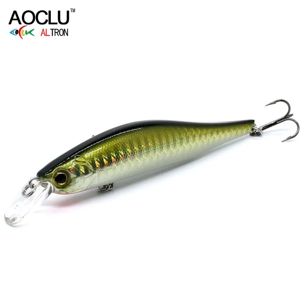 Aoclu-Sinking Wobbler Hart köder, Elritze Kurbel, Tauch tiefe 1,2 m Angel köder, Long Cast VMC Haken, Forellen killer Qualität, 95mm, 13g
