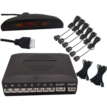 

LED Display Monitor Reverse Car Parking Sensors Monitor With 6 Parking Sensors Detector System Assistance Reversing