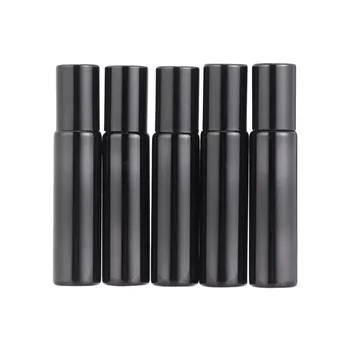 

10pcs 10ml Roll-On Bottles Durable Alumina Lid Glass Subpackage Bottle Cosmetic Tubes Emulsion Containers for Students Girls