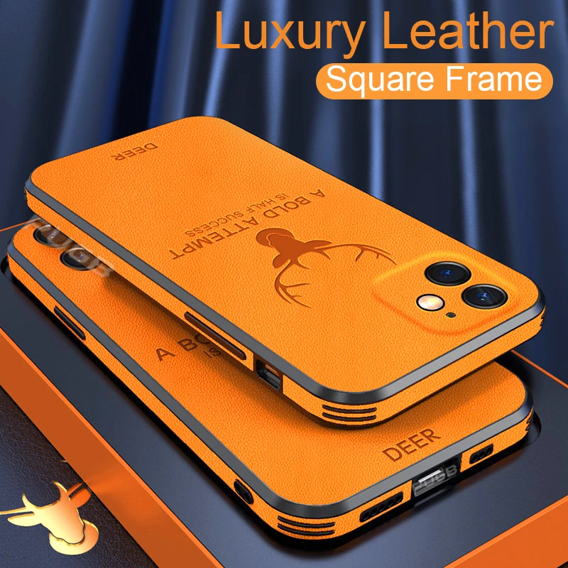 Luxury Leather Textured iPhone Case