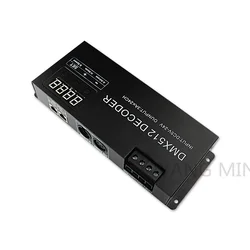 24 Channel DMX Decoder Controller with Digital Display DC5V-24V 3A/CH RGB DMX512 led Controller Tape Strip Light Decoder Dimmer
