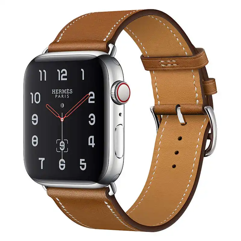 LOVERONY для часов из натуральной кожи шириной 38 мм 40 мм 42 44 мм для Apple Watch, версии 5/4/3/2/1 ремешок телячья кожа кожаный браслет Напульсники