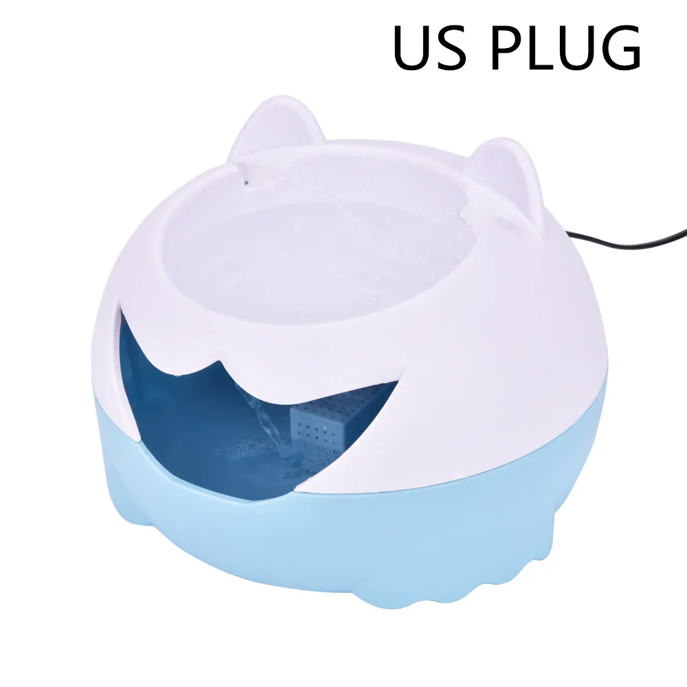 US Plug 3L большой автоматический насос для водного фонтана с фильтром кошачий фонтан Электрический диспенсер для воды чаша для питья домашнего использования - Цвет: US Plug