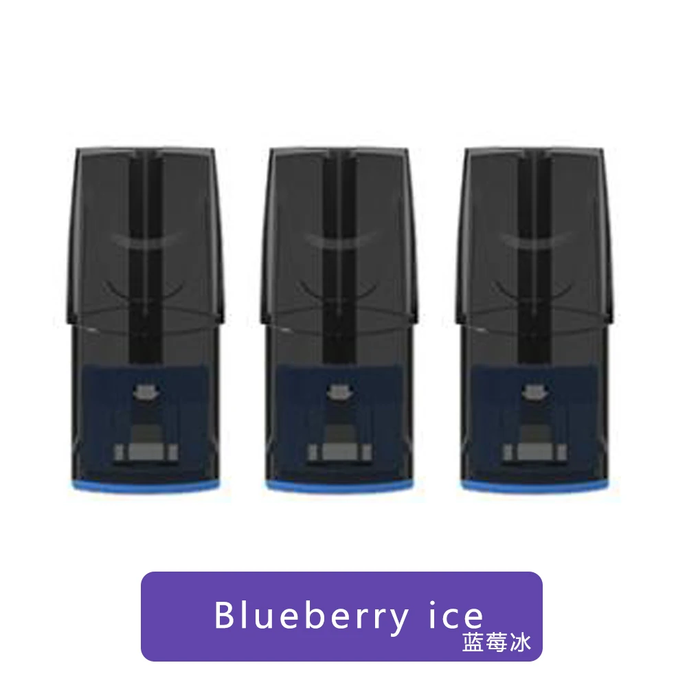 3pcs Blueberry ice Vape pod kit 350 мАч батарея compatibale Relx Pods 2,0 мл ом испаритель электронная сигарета стартовый комплект - Цвет: 3pcs Blueberry ice