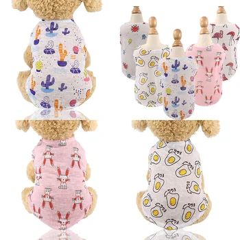 

Breathable Dog Clothes Spring Summer Dog Vest Down Jacket Puppy Small Dog T-Shirt French Bulldog Yorkshire Chihuahua Dog Tshirt