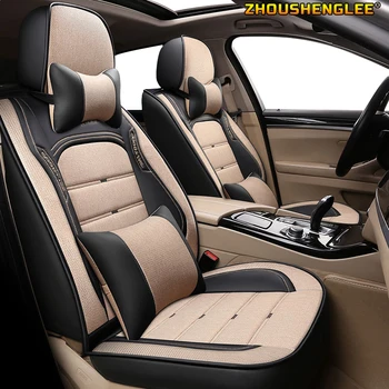 

ZHOUSHENGLEE Leather car seat cover For dodge challenger renault fluence bmw x5 e53 x1 toyota car styling auto accessories