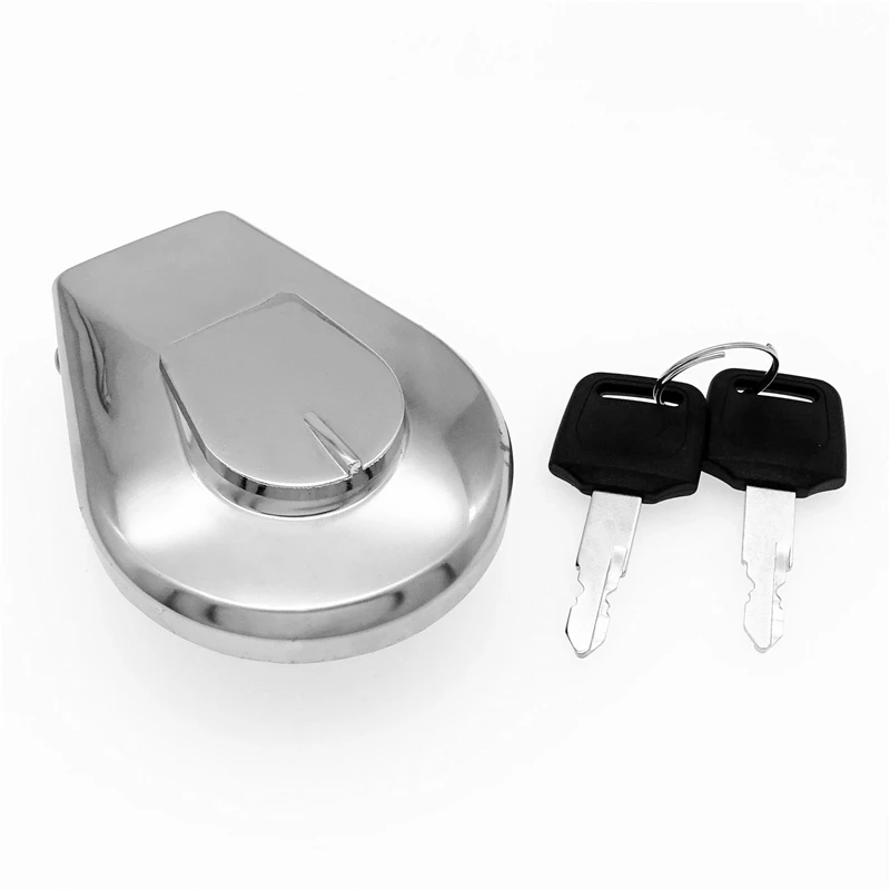 Motorcycle Gas Fuel Tank Cap Lock Aluminum With 2 Keys For Honda Vf750c