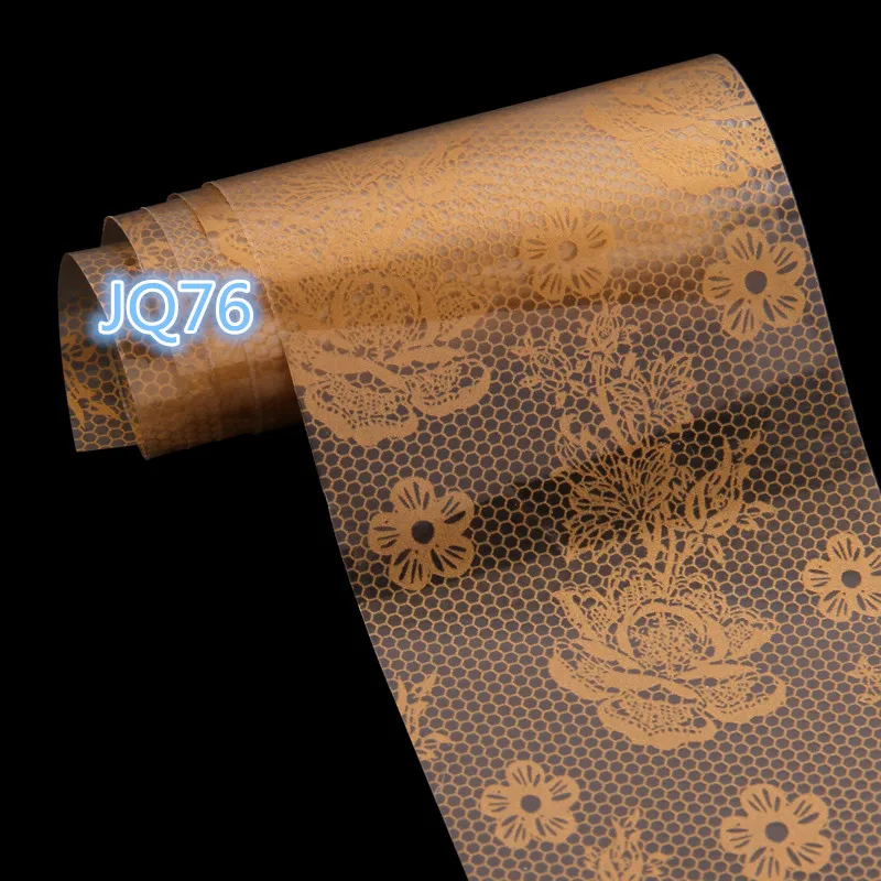 4*100 см/шт Фольга для ногтей красочные цветы листья Милая утка DIY переводные наклейки для ногтей для маникюра дизайн ногтей наклейки украшения - Цвет: 76