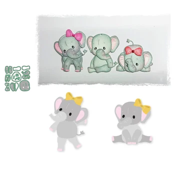 

LLove CCraft Metal cutting dies craft cut mold Elephant body set Scrapbook paper craft knife mould blade punch stencils dies