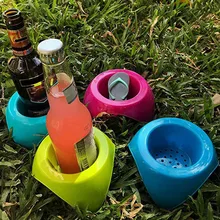 4 шт. держатель для чашек пляжный с гладкой поверхностью пляжный держатель для напитков Кемпинг Приморский инструмент для хранения