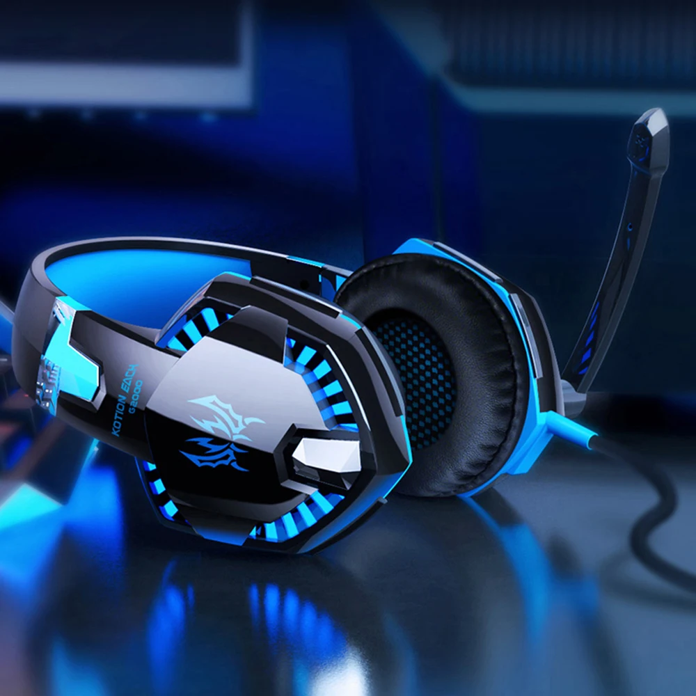 jogo jogos baixo estéreo sobre-cabeça fone de ouvido casque computador portátil microfone com fio fone de ouvido para computador ps4 xbox Fones de ouvido - Imagem 5