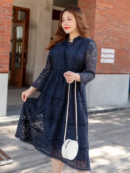 

Big size 5XL for Fat MM 2020 Women Spring Loose design solid plus dresses women clothing vestidos2020