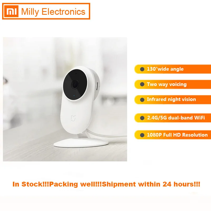  Xiaomi Mijia 1080P FHD Smart IP Camera 130 Degree FOV AI Detection 10m Infrared Night Vision WiFi R