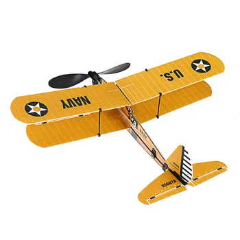 

DIY Kids Toys 18 Inches Model Rubber Band Aircraft Model Kit Assembly Planes Model Science Parent-child Interactive Outdoor Game