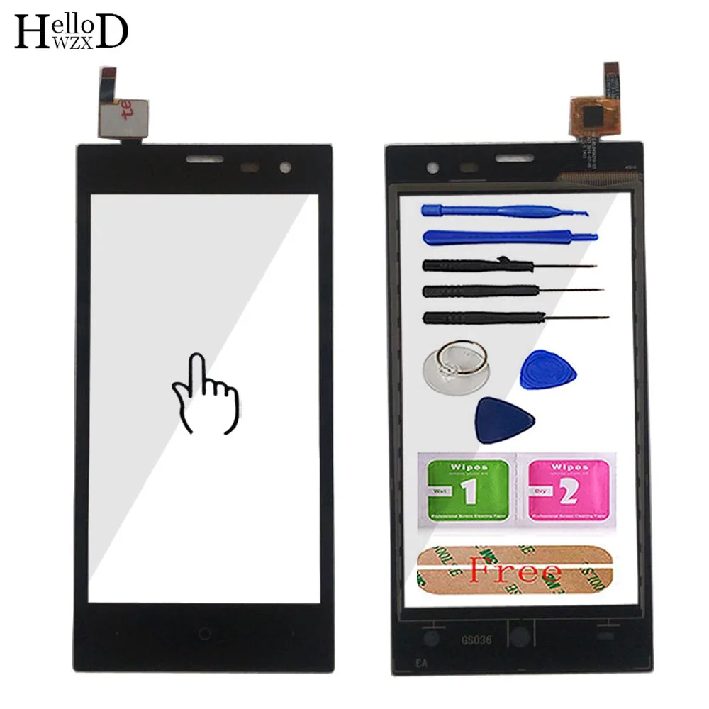 

Touch Panel For Highscreen Zera S (rev.s) Front Glass Sensor Touchscreen Touch Screen Digitizer Panel Mobile Phone Tools Wipes